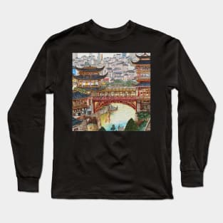 Chongqing city drawing Long Sleeve T-Shirt